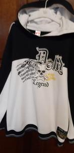zwart/witte sweater met kap, maat 146/152, Ophalen of Verzenden, Zo goed als nieuw