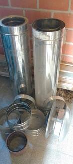 Geïsoleerde schouwbuis Inox met toebehoren, Huis en Inrichting, Kachels, Ophalen