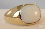 nieuwe gouden HEREN ring met Australische Opaal, 18 tot 19, Verzenden, Wit, Heer