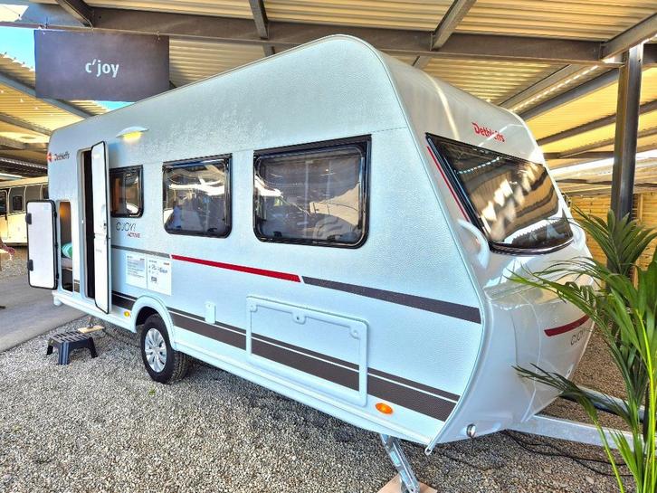 Dethleffs C'joy 480 QLK "Active" – klaar voor avontuur, Caravans en Kamperen, Caravans, Bedrijf, tot en met 6, 1000 - 1250 kg