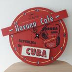 Wandklok Cuba Havana, Ophalen of Verzenden, Zo goed als nieuw, Analoog, Wandklok
