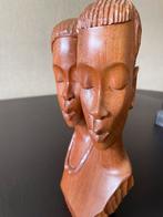 Afrikaans koppel man & vrouw houtsnijwerk, Antiek en Kunst, Kunst | Beelden en Houtsnijwerken, Ophalen