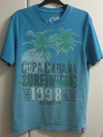 Zeeblauw T-shirt met print van EDC by Esprit, S beschikbaar voor biedingen