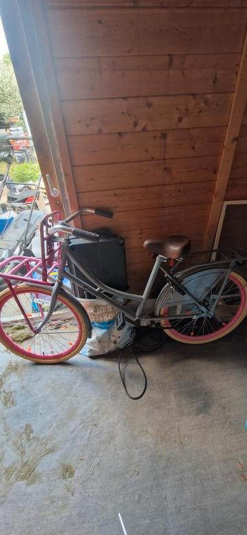 Meisjes fiets grey/pink beschikbaar voor biedingen