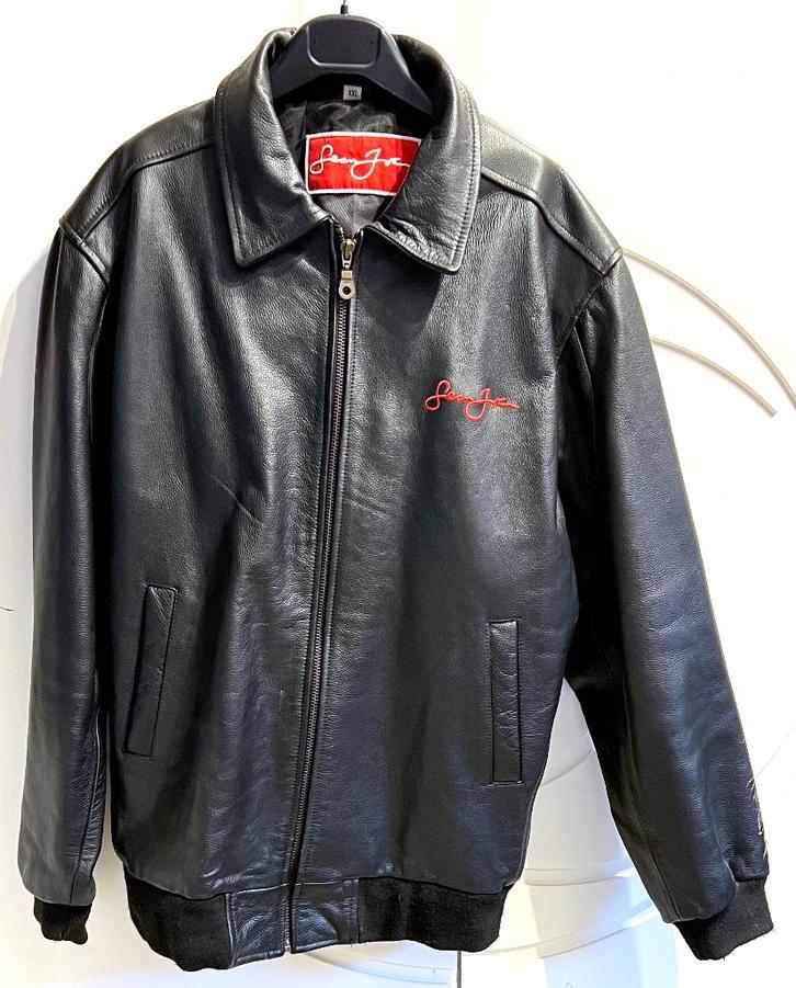 Geborduurd Leder Jack "SEAN JOHN”// Maat XXL // Staat Nieuw, Kleding | Heren, Truien en Vesten, Zo goed als nieuw, Overige maten