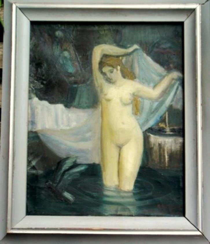 Art -deco ontwerp voor muurschildering " naar E.A Gendron, Antiek en Kunst, Kunst | Schilderijen | Klassiek, Verzenden