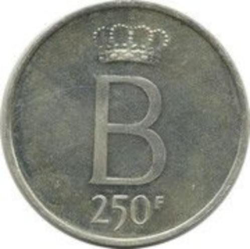 Belgique 250 francs, 1976 -Roi Baudouin I -€20 en stock 4, Timbres & Monnaies, Monnaies | Belgique, Série, Argent, Argent, Enlèvement ou Envoi