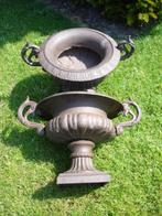 jardinière pot ,vasque ,vase en fonte pat brune ou gris ..., Jardin & Terrasse, Intérieur, Rond, Moins de 25 cm, Moins de 40 cm