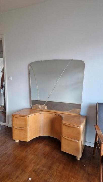 Midcentury Heywood Wakefield vanity kast., Antiek en Kunst, Antiek | Meubels | Kasten, Ophalen
