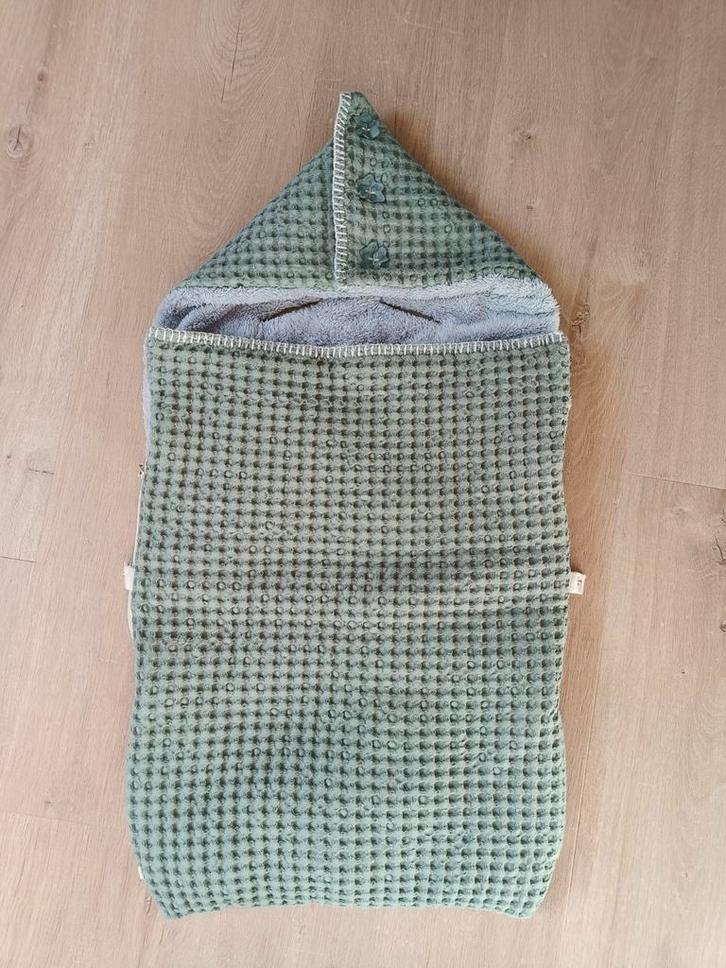 Koeka voetenzak winter (TOG 2.8)waffle/teddy sapphire/silver, Kinderen en Baby's, Dekens, Slaapzakjes en Inbakerproducten, Zo goed als nieuw
