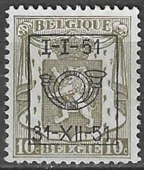 Belgie 1951 - OBP 610pre - Opdruk D - 10 c. (ZG), Timbres & Monnaies, Timbres | Europe | Belgique, Non oblitéré, Envoi