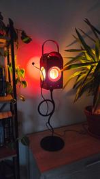 Design lamp , uniek ! Oude seinlamp., Ophalen, Zo goed als nieuw