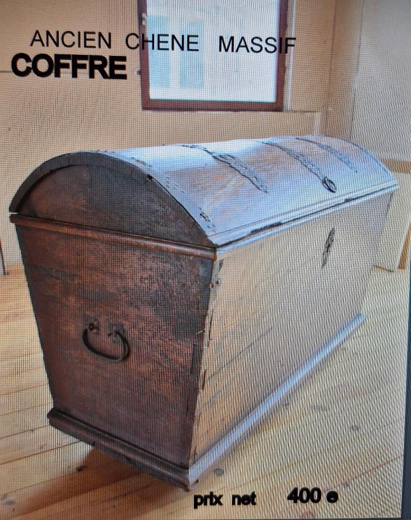 Coffre en chene, Enlèvement, Comme neuf, Chêne