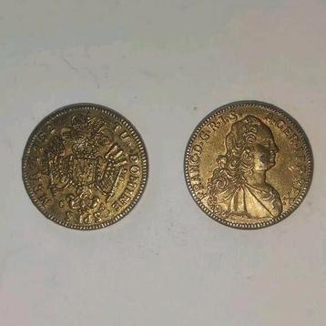 Vervalste gouden dukaat - reproductie van geld beschikbaar voor biedingen
