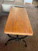 Table basse en chêne et et fer forgé, Métal, 100 à 150 cm, Rectangulaire, Moins de 50 cm