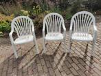 6 tuinstoelen Grosfillex hoge rug, Tuin en Terras, Ophalen, Gebruikt, Kunststof, Stapelbaar