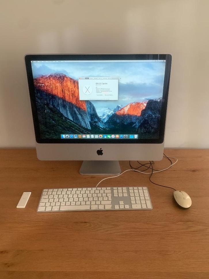 APPLE IMAC Early 2008 - 24 pouces, Informatique & Logiciels, Apple Desktops, Utilisé, iMac, SSD, 3 à 4 Ghz, 8 GB, Enlèvement