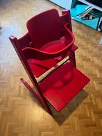 Stokke trip trap rood, Kinderen en Baby's, Kinderstoelen, Ophalen, Zo goed als nieuw, Meegroeistoel, Stoelverkleiner