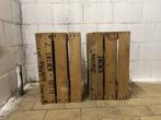 caisses en bois anciennes – déco / rangement, Enlèvement, Utilisé, Objet utilisé pour transport de fruit puis déco d'intérieur