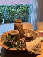 Mooie grote houten schaal merk Aura Peeperkorn nieuw, Ophalen, Nieuw, Schaal