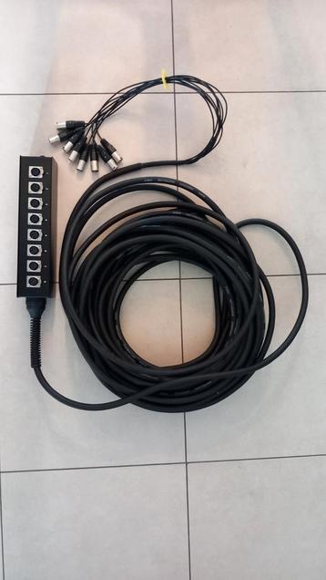 stagebox 8 x XLR, 30 meter