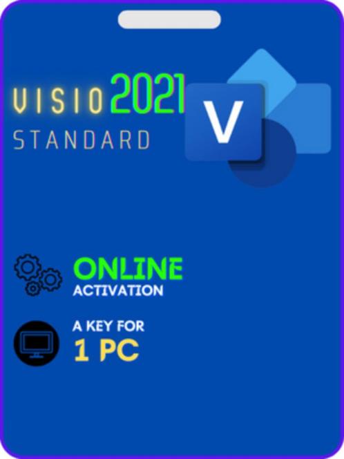 Microsoft Visio 2021 Standard (1 PC), Informatique & Logiciels, Systèmes d'exploitation, Neuf, Windows, Enlèvement ou Envoi