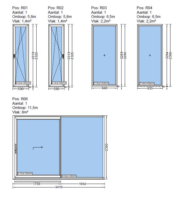 buitenschrijnwerk, Doe-het-zelf en Bouw, Raamkozijnen en Schuifdeuren, Nieuw, Raamkozijn, Aluminium, Ophalen