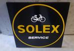 Zwaar emaille Solex service reclame bord garage motor borden, Reclamebord, Zo goed als nieuw, Ophalen