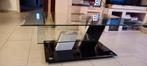 Salontafel in glas zwart wit, Huis en Inrichting, Ophalen, Zo goed als nieuw, Glas