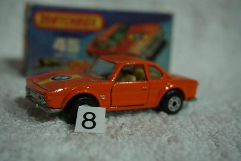 'BMW 3.0 CSL Matchbox 45 oranje gestreept motorkap(8), Hobby en Vrije tijd, Modelauto's | 1:87, Gebruikt, Auto, Matchbox, Ophalen of Verzenden