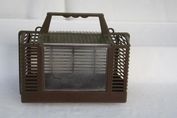 Kleine Vogeltransportkooi in PVC 23 x13x13, Dieren en Toebehoren, Vogels | Hokken en Kooien, Gebruikt, Overige typen, Kunststof