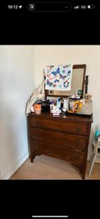 Antieke commode met spiegel, Antiek en Kunst, Ophalen
