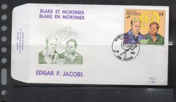 Année 1991 : FDC 2428 - Blake et Mortimer - Obli. Serskamp, Timbres & Monnaies, Enlèvement ou Envoi