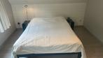 Kingsize auping bed, Huis en Inrichting, Slaapkamer | Bedden, Ophalen, Blauw, Tweepersoons, Zo goed als nieuw