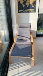 Ikea Poäng zetel (incl voetensteun), Ophalen, Gebruikt, Eenpersoons, Hout