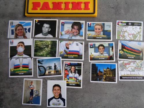 PANINI STICKERS WIELRENNEN  WIELRENNERS  REEKS UCI 17X enkel, Hobby en Vrije tijd, Stickers en Plaatjes, Ophalen of Verzenden