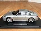 SUPERDEAL Porsche 911 991 Carrera S zilver 1:18 Welly nieuw, Hobby en Vrije tijd, Ophalen of Verzenden, Nieuw, Auto, Welly