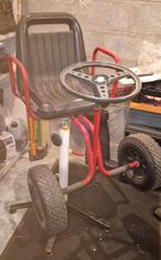 kappersstoel, Huis en Inrichting, Stoelen, Gebruikt, Vintage, Ophalen of Verzenden, Metaal