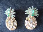 Boucles d’oreilles ananas ht 6 cm l. 3 cm très bon état, Handtassen en Accessoires, Oorbellen, Ophalen of Verzenden, Zo goed als nieuw