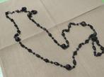 2 antieke zwarte parelkettingen, Ophalen of Verzenden, Overige materialen, Ketting