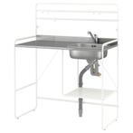 Sunnersta Kitchenette 112x56x139 cm, Enlèvement, Utilisé, Blanc, Acier ou Inox