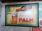 Oude blikken palm reclame, Collections, Marques de bière, Comme neuf, Enlèvement ou Envoi, Palm