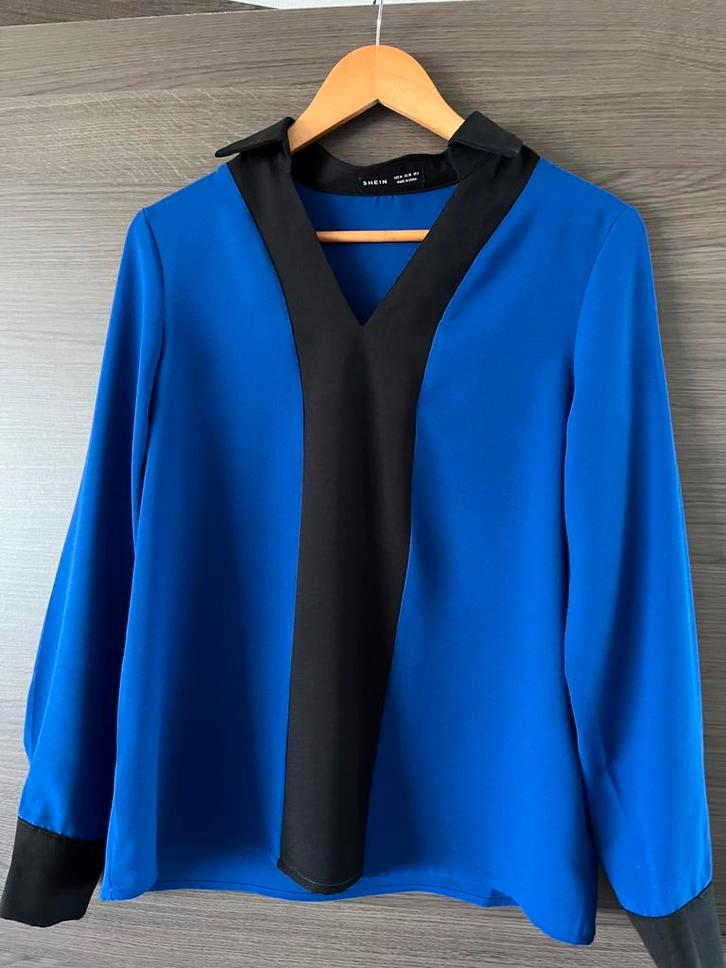 Blouse Shein maat 38, Kleding | Dames, Blouses en Tunieken, Nieuw, Maat 38/40 (M), Blauw, Ophalen