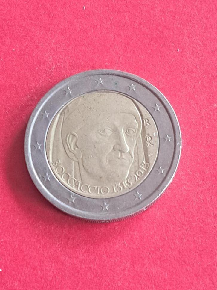 2013 Italië 2 euro 700 jaar G. Boccaccio, Postzegels en Munten, Munten | Europa | Euromunten, Losse munt, 2 euro, Italië, Geboorte of Huwelijk