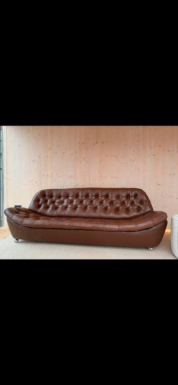 Originele lederen zetel, Trois personnes, Enlèvement, Utilisé, Cuir