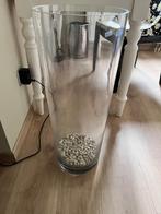 Glazen vaas, Huis en Inrichting, Woonaccessoires | Vazen, Glas, Gebruikt, 50 tot 75 cm, Ophalen