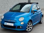 Fiat 500C 1.2i Sport 12/2014 Cabriolet Airco Etat neuf Euro6, Auto's, Fiat, Cabriolet, Blauw, Leder en Stof, Handgeschakeld
