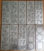 Die cuts Alfabet - mallen voor snijmachines - Provo craft, Ophalen of Verzenden, Zo goed als nieuw, Frame of Mal, Overige merken