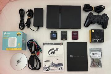 PS2 Slim (NTSC-J) – Gran Turismo 4 Bundle + Accessories beschikbaar voor biedingen