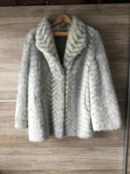 Pelsmantel C&A, Kleding | Dames, Maat 42/44 (L), Ophalen of Verzenden, Grijs, Gedragen
